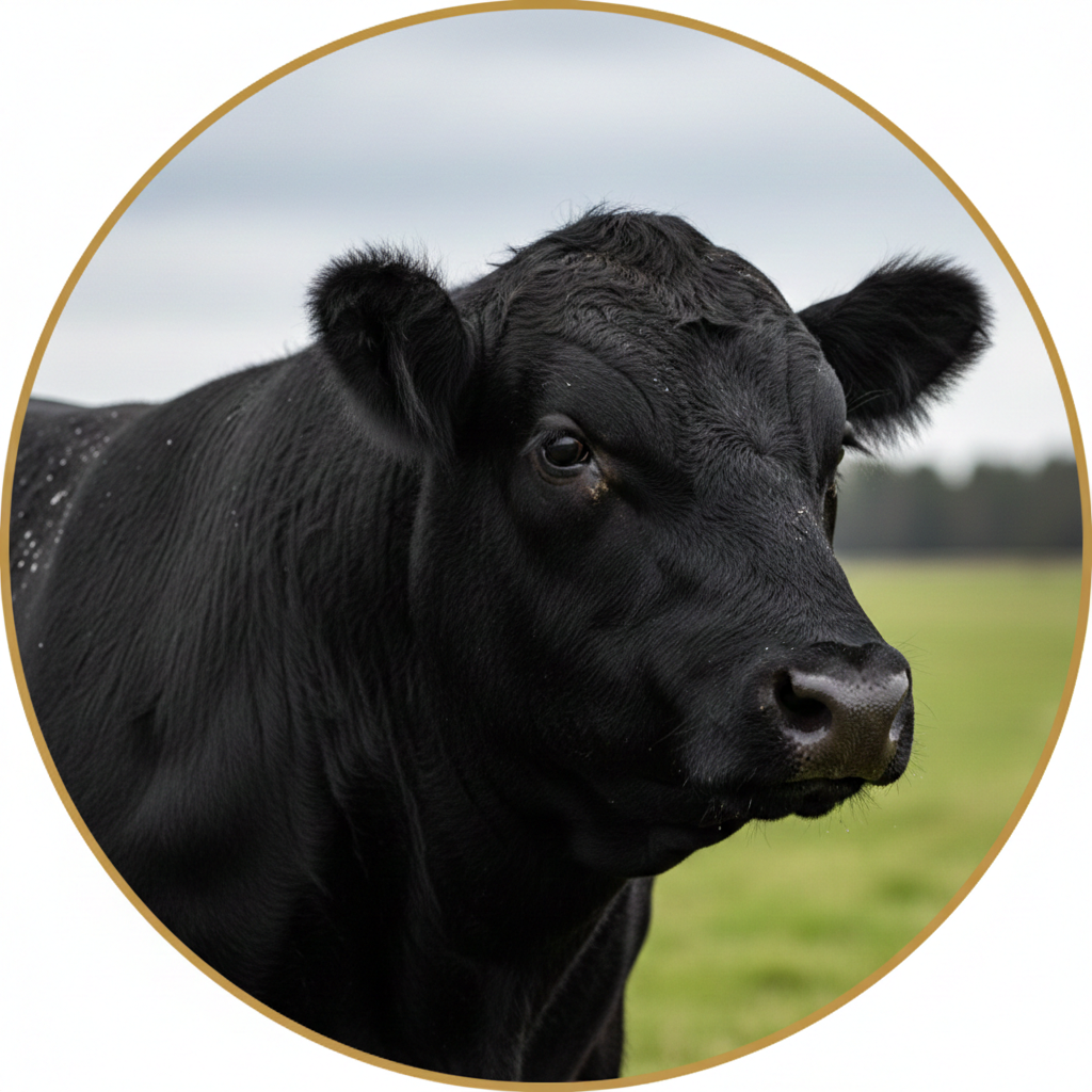 Black Angus Cattle on Pasture
